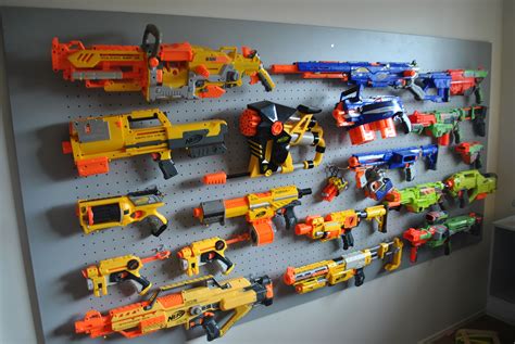 Nerf or airsoft gun rack. Pin on Boys bedroom ideas