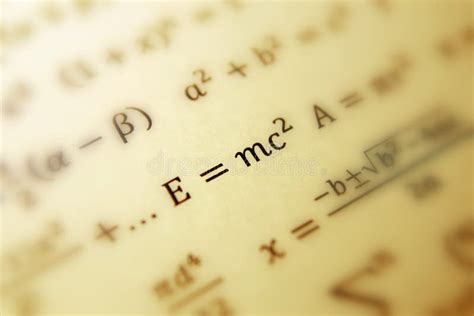 Einstein Formula Of Relativity Stock Image Image Of Emc2 Calculation