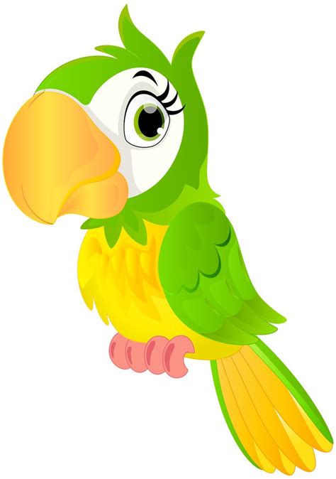 Parrot Cartoon Png Clip Art Image Imagenes Infantiles De Animales