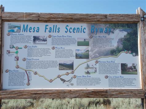 Mesa Falls Scenic Byway Map Foto Vanessa Vds Reisblog