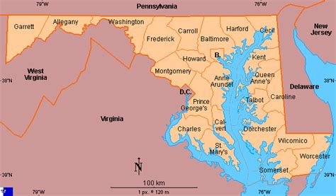 Maps United States Map Maryland