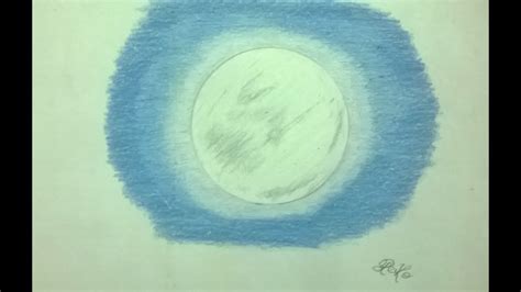 Drawing Tutorial 1 How To Draw A Full Moon With Coloured Pencils