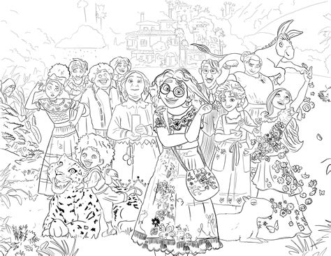 Encanto Coloring Sheet in 2022 | Coloring sheets, Coloring pages