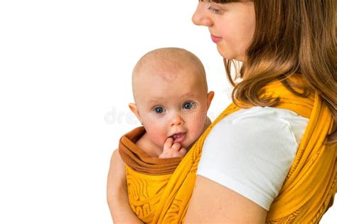 Mother Carry Baby Isolated Stock Photos Free Royalty Free Stock