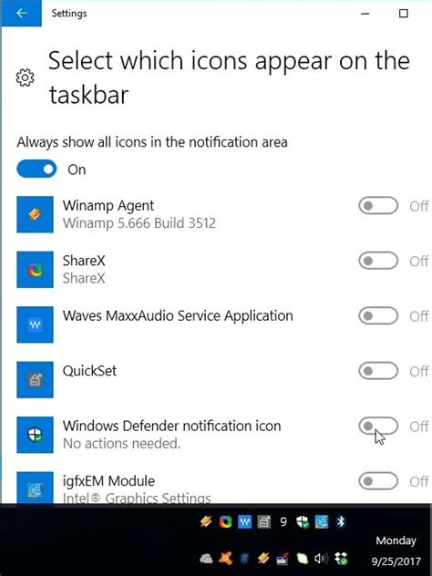 Taskbar Systemapp Icons Hiddendisappear Icons Limited Windows 10