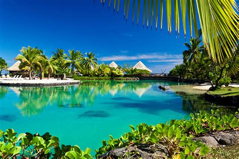 Fonds Decran Tropique Polynésie Française Rivières Bora Bora Bungalow