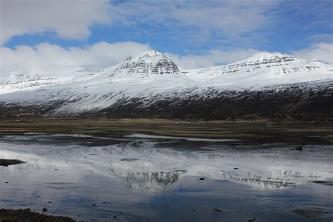 Expose Nature Mountain Reflections On The East Fjords Iceland Oc