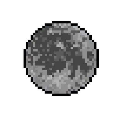 Moon Pixel Art Png Free Transparent Clipart Clipartkey Images And