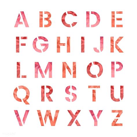 The English Alphabet Capital Letters Vector Free Image By Rawpixel