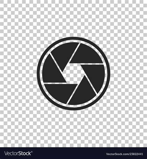 Camera Shutter Icon On Transparent Background Vector Image