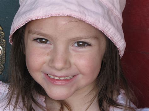 White Happy Little Girl Smiling Image
