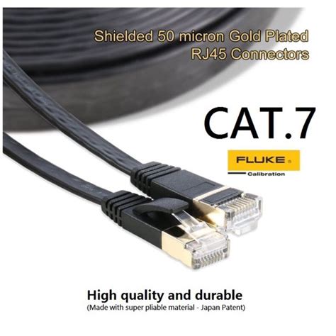 This type of cabling is still in the testing stages and according to sources; (3/5/10/20m) CAT7 Flat Gigabyte Ethernet Cable ...