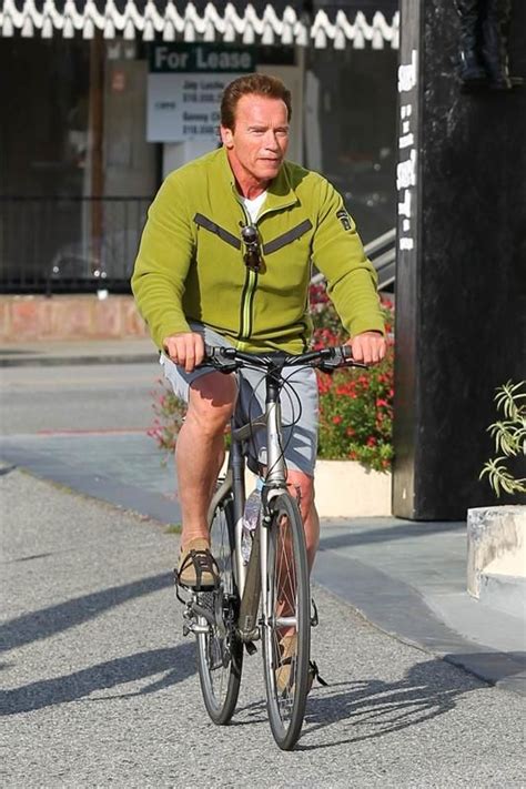 Arnold Schwarzenegger Bike Riding Celebrities Cycling Bicycle Chic
