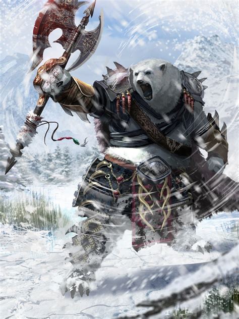 Bear Warrior Polar Fantasy Races Danny Pak Dnd Concept Warriors Armor