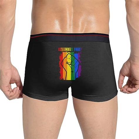 Men S Breathable Underwear Trunks Columbus Pride LGBT Day Rainbow Flag