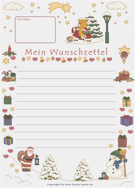 Wunschzettel Vorlage Word Elegant Wunschzettel Vorlage Kinder Pinterest