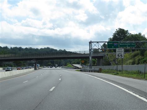 New York Interstate 287 Eastbound Cross Country Roads