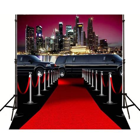 Hollywood Step And Repeat Celebrity Red Carpet Car Backdrop Vinyl Cloth