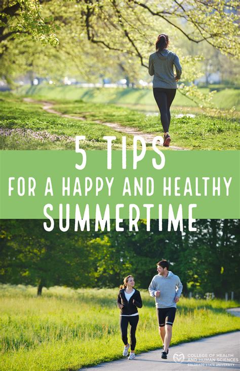 Five Tips For A Happy And Healthy Summertime College Of Health And