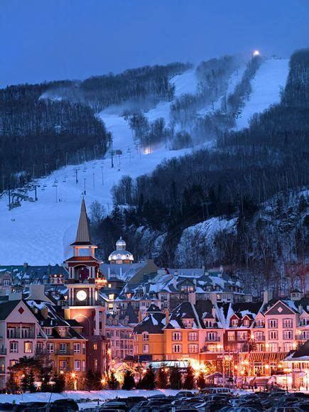 Ski Mont Tremblant Quebec Canada In Winter Mont Tremblant Places To Travel Canada Travel