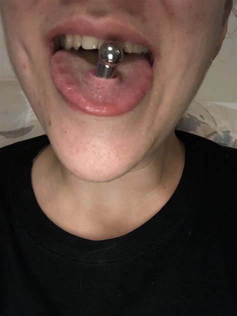 pierced tongue