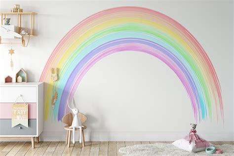 Rainbow Bedroom Wallpaper