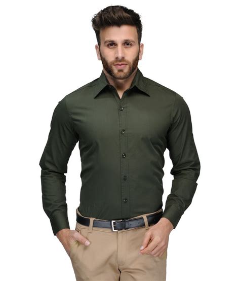 Being Fab Green Formal Shirt Buy Being Fab Green Formal Shirt Online