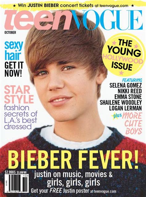 Teencelebbuzz Justin Bieber Teen Vogue Cover Boy