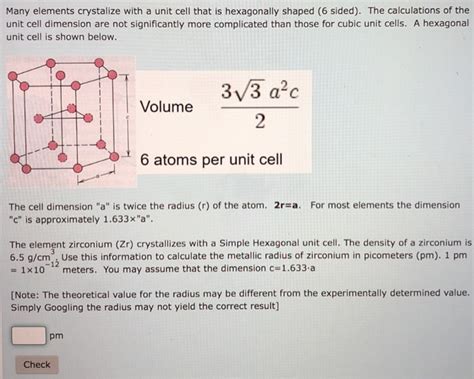 Impossibile Parecchi Attaccamento Hexagonal Unit Cell Volume Far Cadere