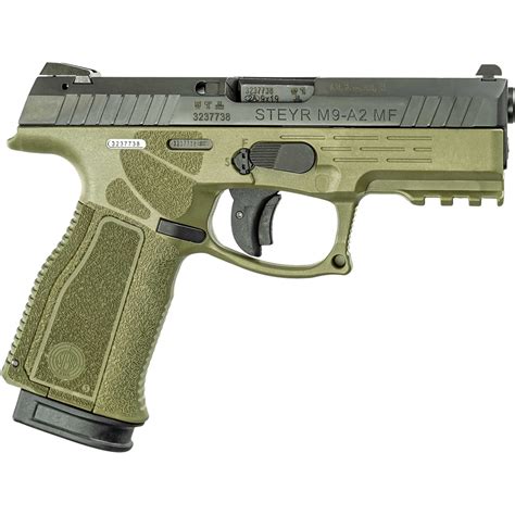 Steyr Arms M9 A2 Mf 9mm 4 In Barrel 17 Rds Pistol Olive Drab Green