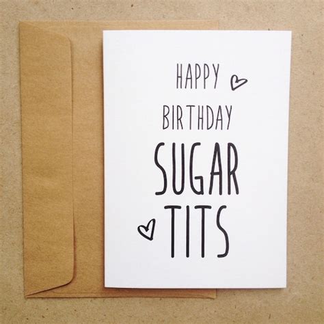 Happy Birthday Sugar Tits Card My Xxx Hot Girl