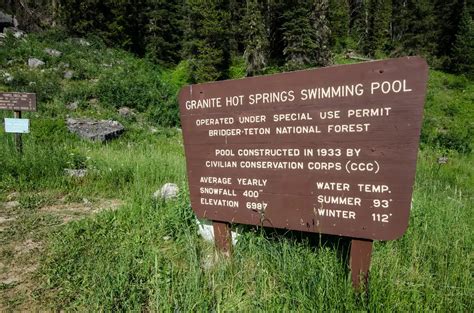 Granite Hot Springs Camp Hot Springs And Swim Near Jackson Wyoming