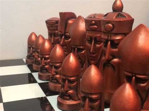 Gothic Chess Set Chess Pieces Peter Ganine Chess Set Etsy Sweden