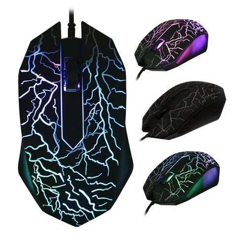 E Blue Bm007 Usb Wired 1600dpi Optical Gaming Mouse 3 Color Led