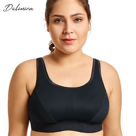 Womens Wirefree No Padding Full Support Minimizer Plus Size Exercise Bra In Bras From Womens