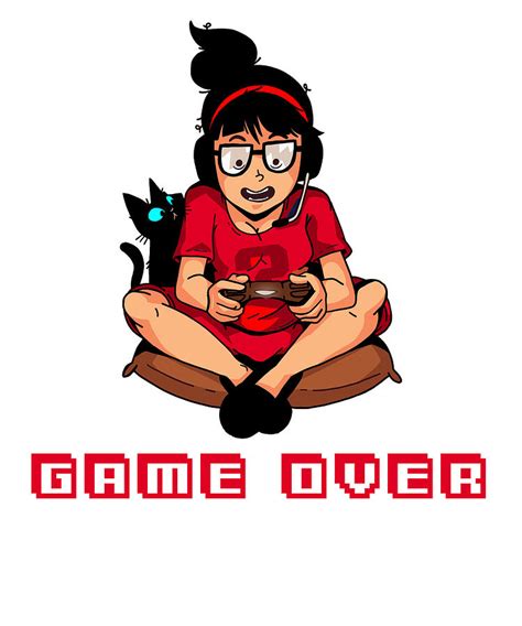 Cute Gamer Girl Gamer Women T Idea Digital Art By Benjamin Burkert