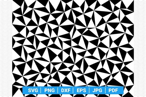 Triangles Seamless Pattern Svg For Cricut Silhouette