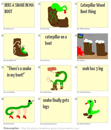 Ders A Snake In Ma Boot Drawception