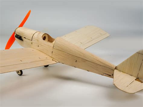 Mini Balsa Wood Rc Airplane Model K9 Spacewalker Indoorpark Fly 380mm