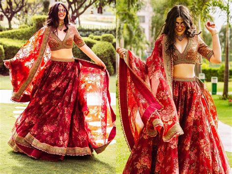 Maroon Crop Top Lehenga Indian Lehenga Party Wear Indian Dress