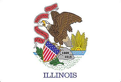 Her flag remains the same to this day with the exception of the text illinois written. Illinois Flag | Flag of Illinois State