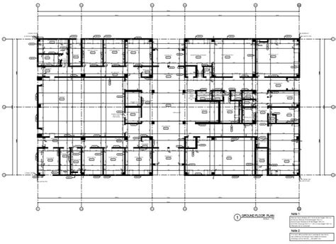 Institutional Building Layout With All Detail Cadbull