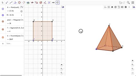 Construire Une Pyramide Avec Géogébra Youtube