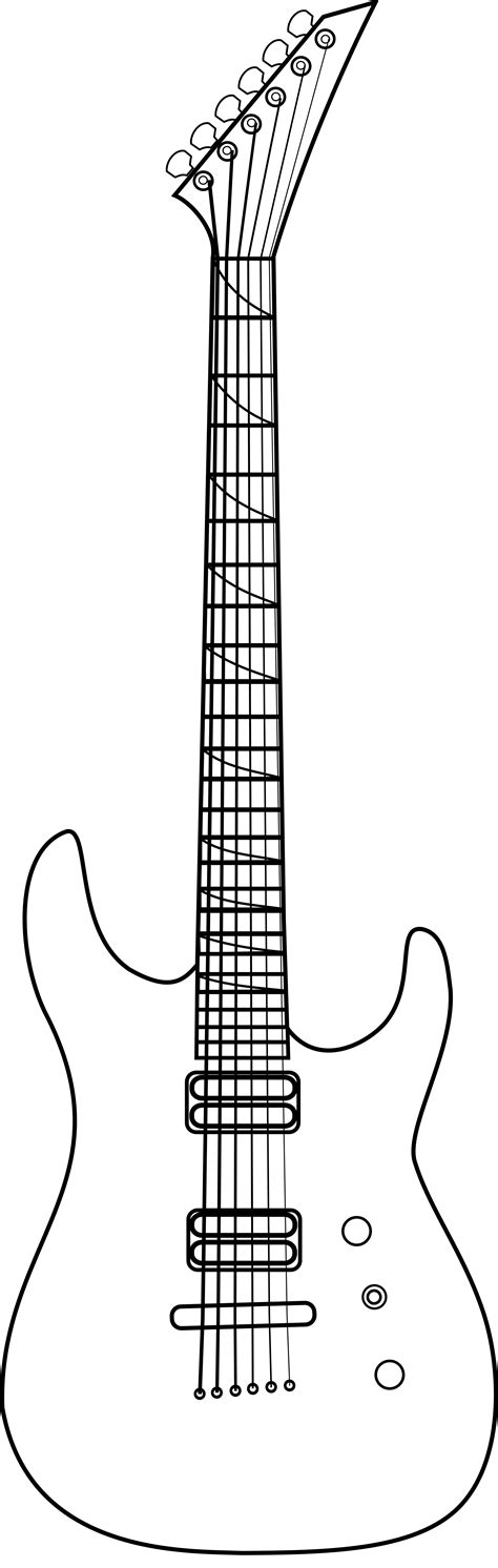Electric Guitar Outline Drawing At Explore