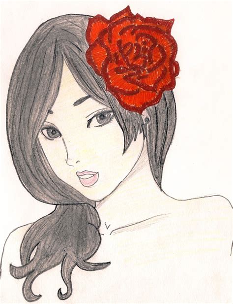 Follow along to learn how to draw and color this super easy rose drawing tutorial step by step. Red Rose · A Manga Drawing · Art and Drawing on Cut Out ...