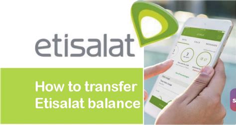 How To Transfer Etisalat Balance And Credit In Uae V Guide