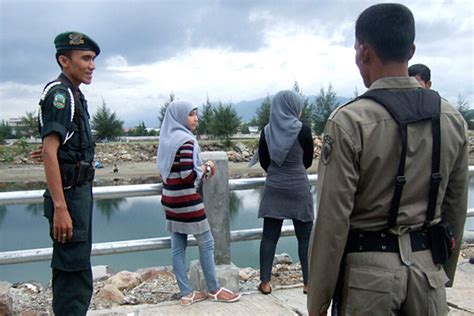 In Aceh Indonesia Islamic Police Take To The Streets