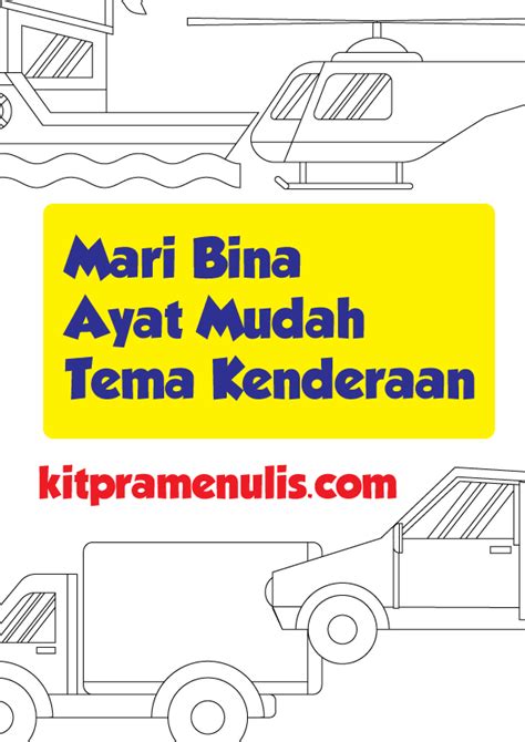 Lembaran Kerja Pendidikan Khas Bm Bina Ayat Mudah Tema Kapal Air Riset