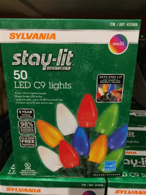 Sylvania Stay Lit LED C9 Lights CostcoChaser