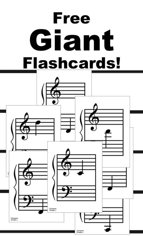 Music Notes Cards Free Printable